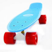 Синий с красными колесами