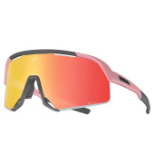 Очки спортивные KISOU PXC (8040241 Оправа пыльная роза / линза зеркально красная)