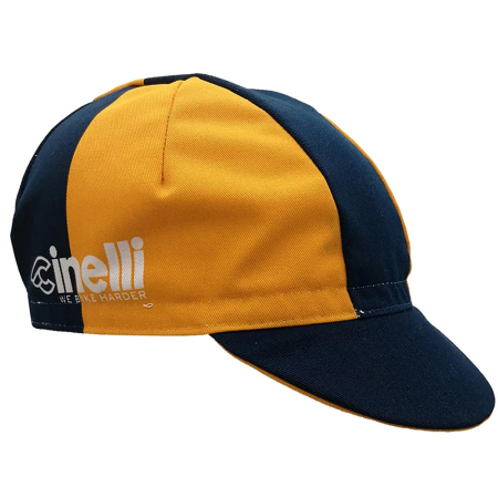 Велокепка Cinelli Cap We Bike Harder (Оранжевый-Синий)