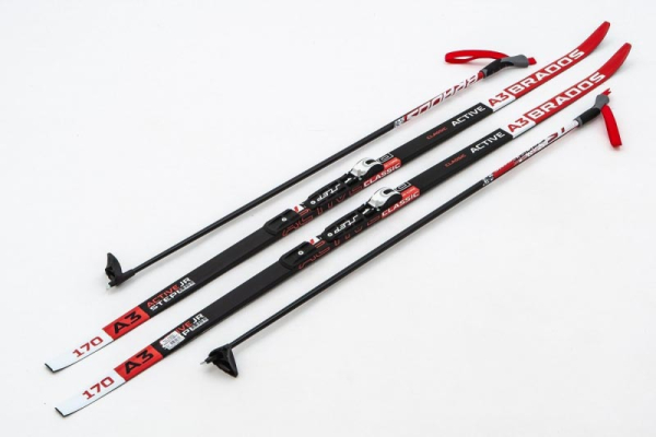 Лыжи Комплект STC, крепления NNN (STC) (190 WAX Brados Active A 3 Red)