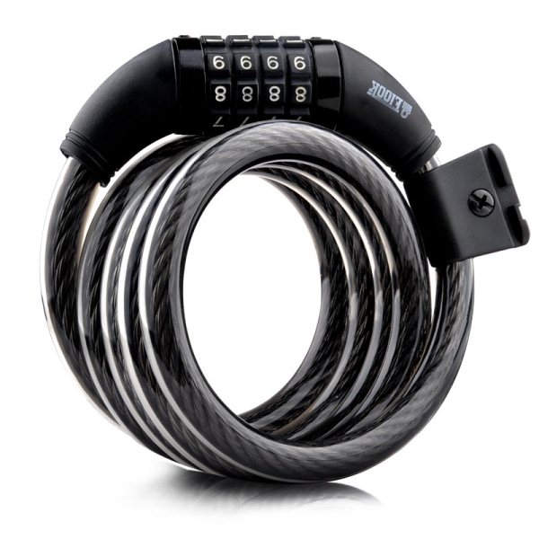 Велозамок кодовый ETOOK ET-150 (1500 мм, Черный)