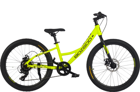 Велосипед подростковый BOZGOO Abito 24" (рама 12, Green/Black)