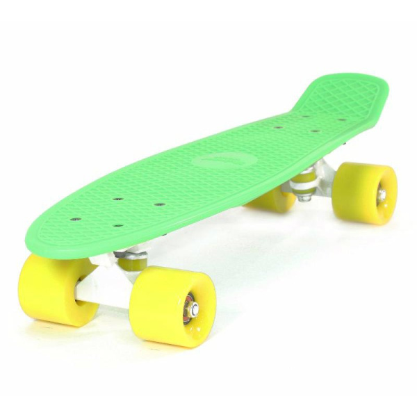 Зеленый с желтыми колесами