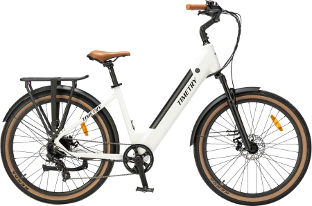 Электровелосипед  TIMETRY D206 27,5" (рама 18.5, Белый)