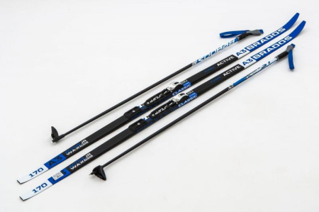 Лыжи Комплект STC, крепления NNN (STC) (175 STEP Brados Active A 3 Blue)
