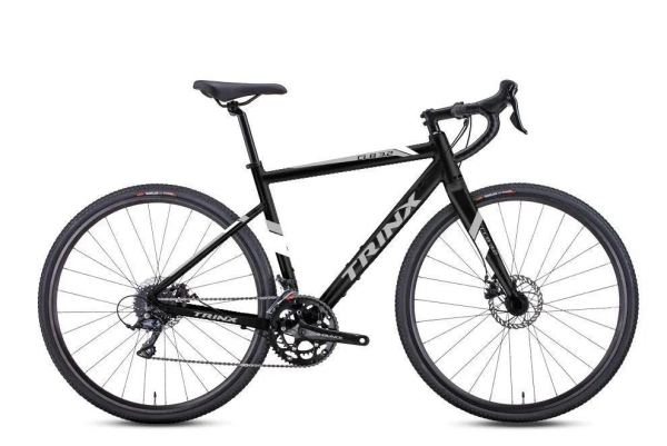Гравийный велосипед TRINX CLIMBER 3.2 (рама 560 мм, black grey white)